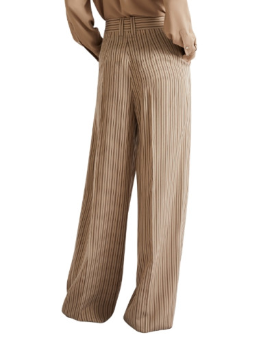 MLLORDINE PANTALONE RIGATO CAMMELLO