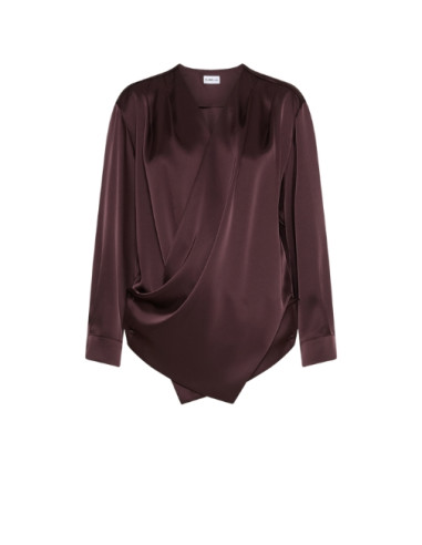 MLLAFA CAMICIA INCROCIATA CON DRAPPEGGIO