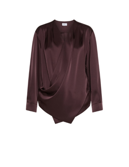 MLLAFA CAMICIA INCROCIATA CON DRAPPEGGIO