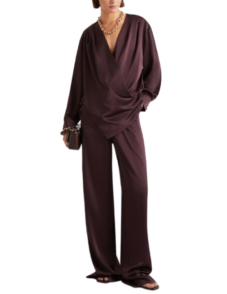 MLLAFA CAMICIA INCROCIATA CON DRAPPEGGIO