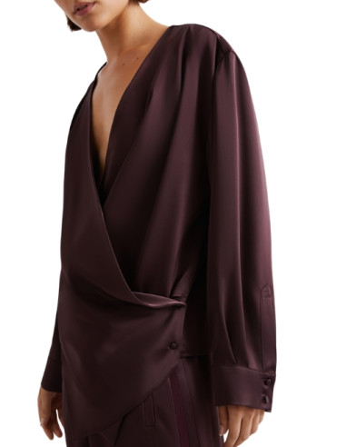 MLLAFA CAMICIA INCROCIATA CON DRAPPEGGIO
