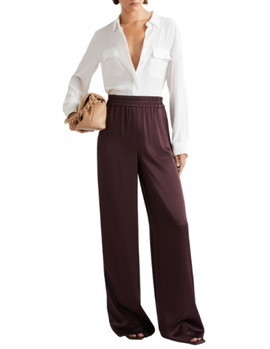 MLLFEBE CAMICIA IN SETA CON TASCHE