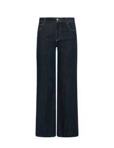MLSWlCROP PANTALONE IN DENIM A ZAMPA