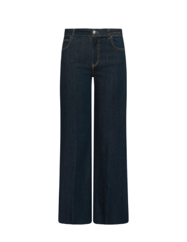 MLSWlCROP PANTALONE IN DENIM A ZAMPA