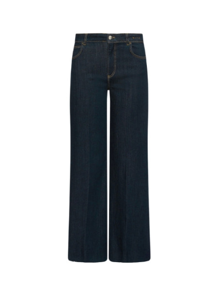 MLSWlCROP PANTALONE IN DENIM A ZAMPA
