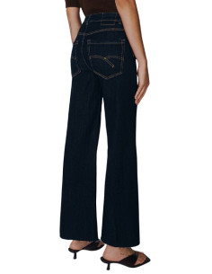 MLSWlCROP PANTALONE IN DENIM A ZAMPA 2
