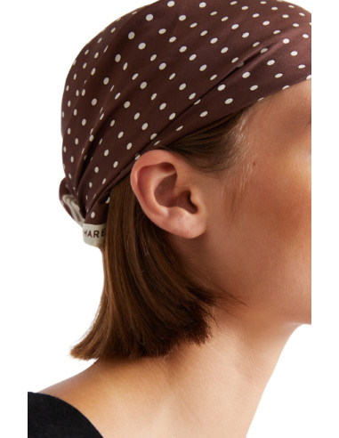 MLAATTINIA FOULARD IN SETA A POIS PICCOLI