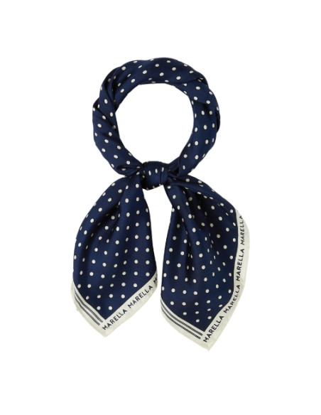 MLAATTINIA FOULARD IN SETA A POIS PICCOLI