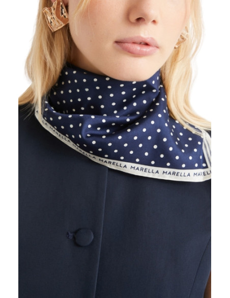 MLAATTINIA FOULARD IN SETA A POIS PICCOLI