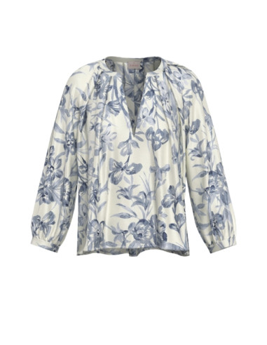 EMMEDEN CAMICIA CHIUSA FANTASIA FIOREBLU