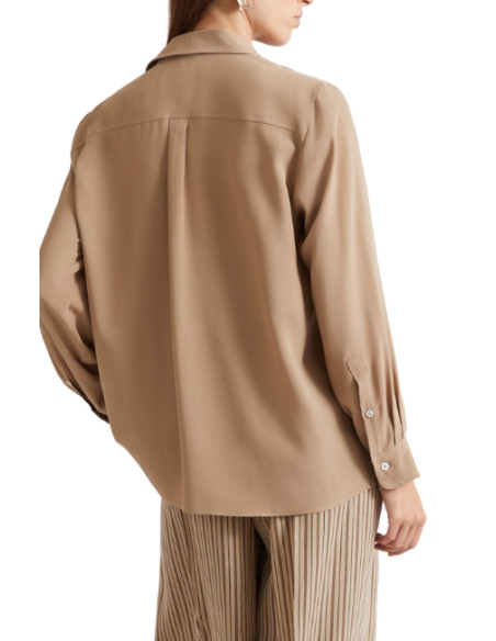 MLLFEBE CAMICIA IN SETA CON TASCHE