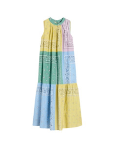 WKDREGNO ABITO LUNGO FANTASIA PATCHWORK