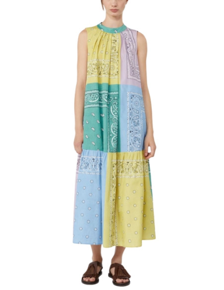 WKDREGNO ABITO LUNGO FANTASIA PATCHWORK