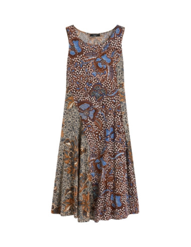 WKDPAUSA ABITO SMANICATO IN JERSEY FANTASIA ETNICA