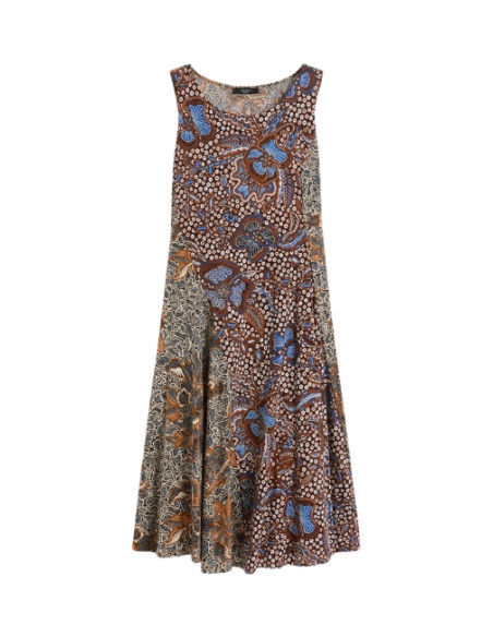 WKDPAUSA ABITO SMANICATO IN JERSEY FANTASIA ETNICA