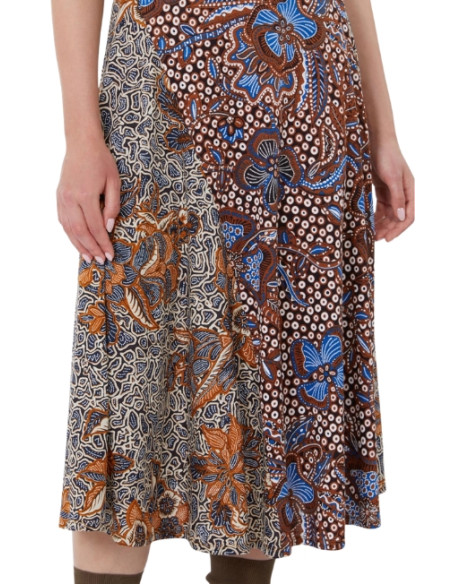 WKDPAUSA ABITO SMANICATO IN JERSEY FANTASIA ETNICA