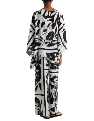 BCHVOTO PANTALONE CON COULISSE IN SETA FANTASIA...