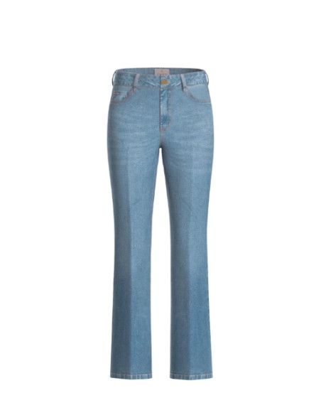 EMMSLIMFLARE PANTALONE IN DENIM A ZAMPA