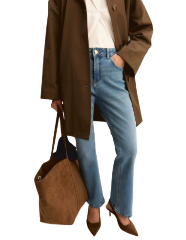 EMMSLIMFLARE PANTALONE IN DENIM A ZAMPA
