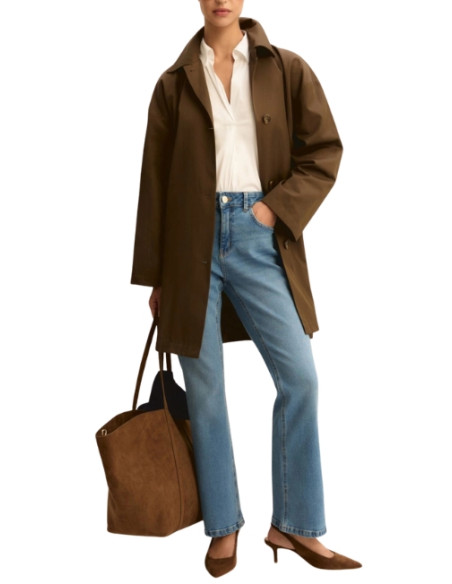 EMMSLIMFLARE PANTALONE IN DENIM A ZAMPA