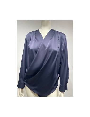 MLLAFA CAMICIA INCROCIATA CON DRAPPEGGIO