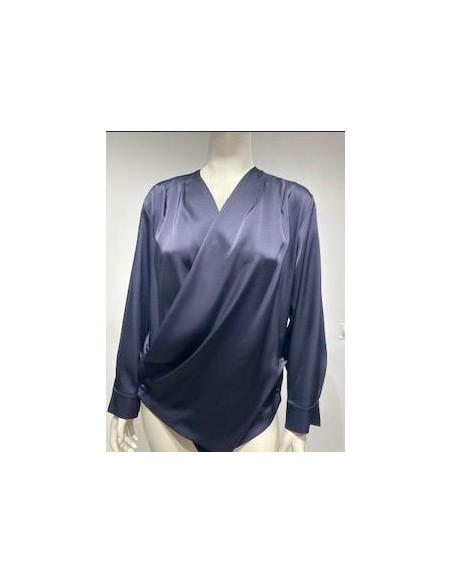 MLLAFA CAMICIA INCROCIATA CON DRAPPEGGIO
