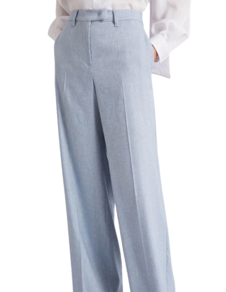 MLLODINO PANTALONE PALAZZO IN LINO
