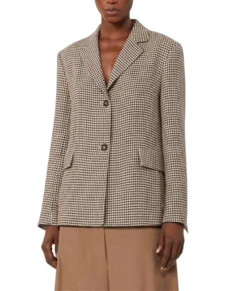 SMMGITA GIACCA MICRO VICHY MARRONE