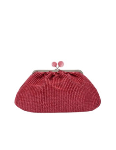 WKAFORTUNA BORSA PASTICCINO IN RAFIA MEDIA