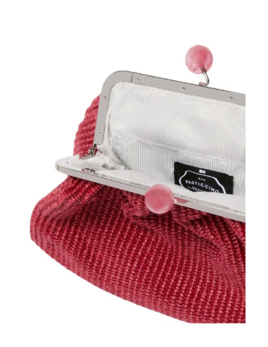 WKAFORTUNA BORSA PASTICCINO IN RAFIA MEDIA