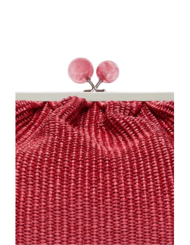 WKAFORTUNA BORSA PASTICCINO IN RAFIA MEDIA