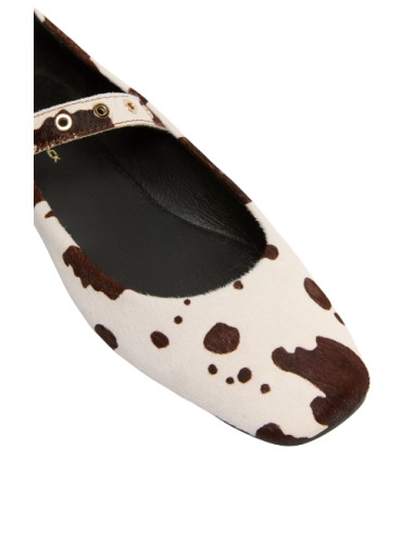 PBALEGNO SCARPE IN CAVALLINO STAMPA COW