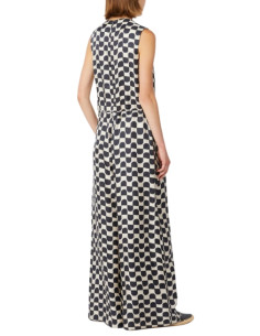 SMMRONCHI TUTA IN SETA FANTASIA BLU SMANICATA 2