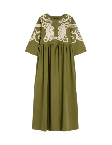 WKDTILDE ABITO LUNGO CON RICAMI CROCHET