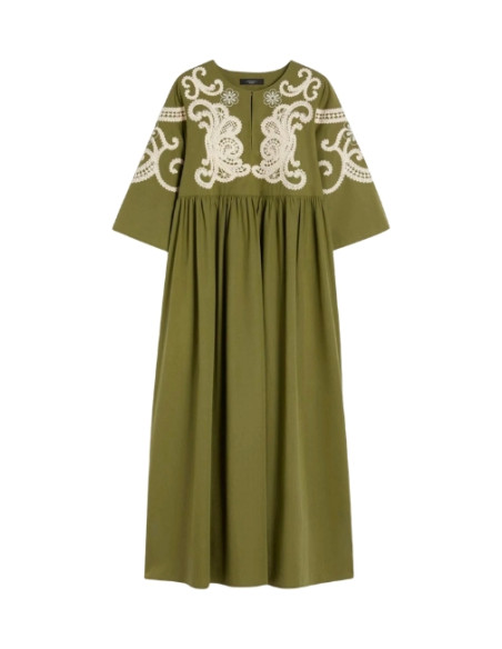 WKDTILDE ABITO LUNGO CON RICAMI CROCHET