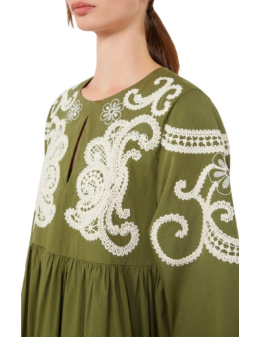 WKDTILDE ABITO LUNGO CON RICAMI CROCHET