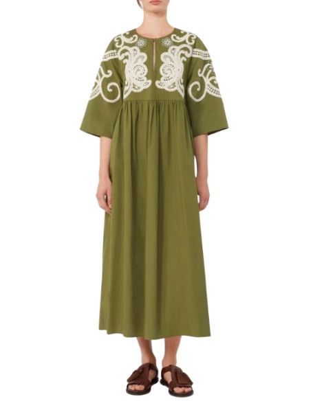 WKDTILDE ABITO LUNGO CON RICAMI CROCHET