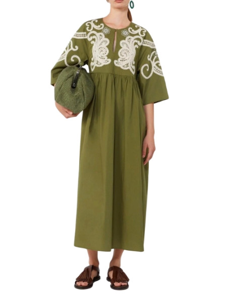 WKDTILDE ABITO LUNGO CON RICAMI CROCHET