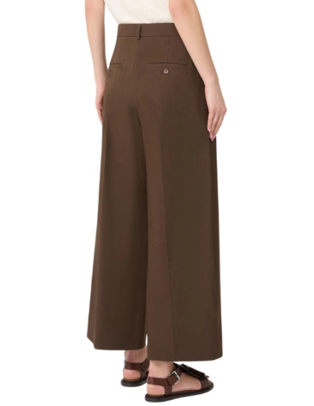 WKDBELLICO PANTALONE LARGO IN COTONE CON PINCES