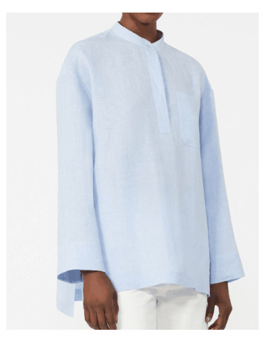 SMMCANTICO CAMICIA IN LINO A POLO