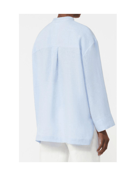 SMMCANTICO CAMICIA IN LINO A POLO