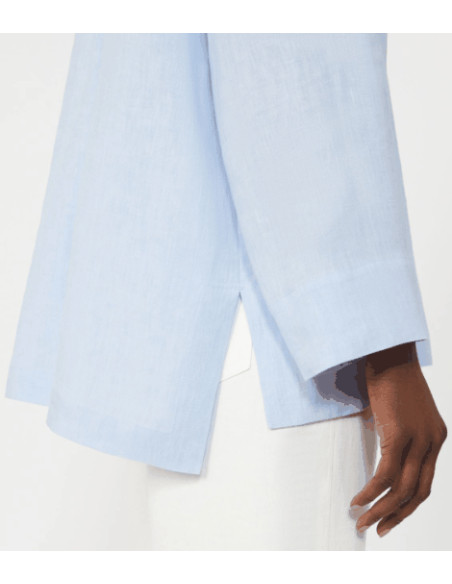SMMCANTICO CAMICIA IN LINO A POLO