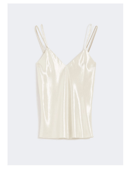 MSEGHIERA TOP CON BRETELLE METALLO