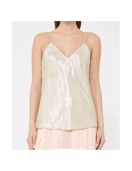 MSEGHIERA TOP CON BRETELLE METALLO