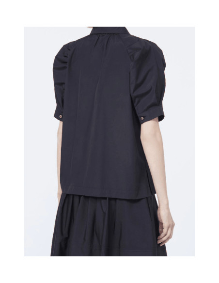 MSTAMORE CAMICIA IN POPELINE 1/2 MANICHE A PALLONCINO