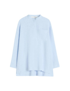 SMMCANTICO CAMICIA IN LINO A POLO
