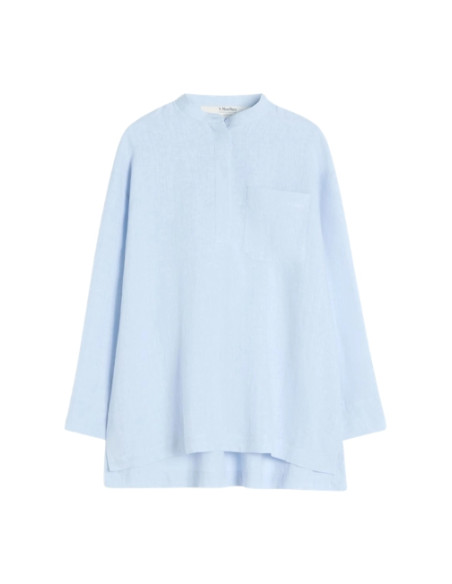 SMMCANTICO CAMICIA IN LINO A POLO