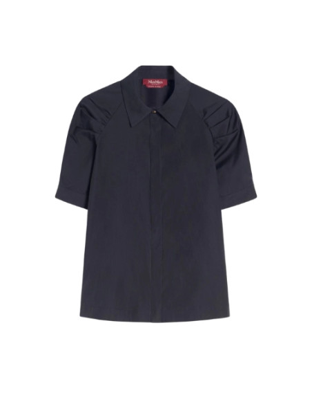 MSTAMORE CAMICIA IN POPELINE 1/2 MANICHE A PALLONCINO