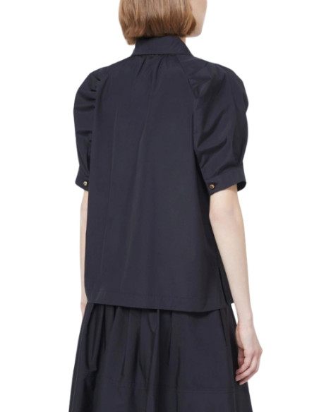 MSTAMORE CAMICIA IN POPELINE 1/2 MANICHE A PALLONCINO
