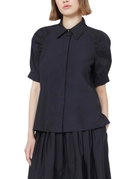 MSTAMORE CAMICIA IN POPELINE 1/2 MANICHE A PALLONCINO